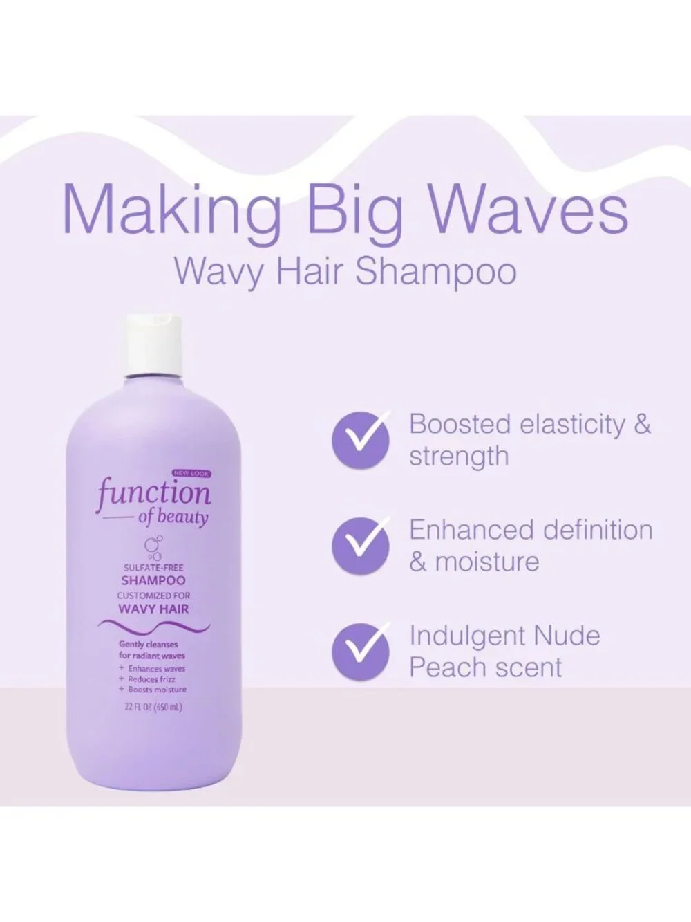 Sulfate-Free Wavy Hair Shampoo | Lightweight Strengthening with Rice Water